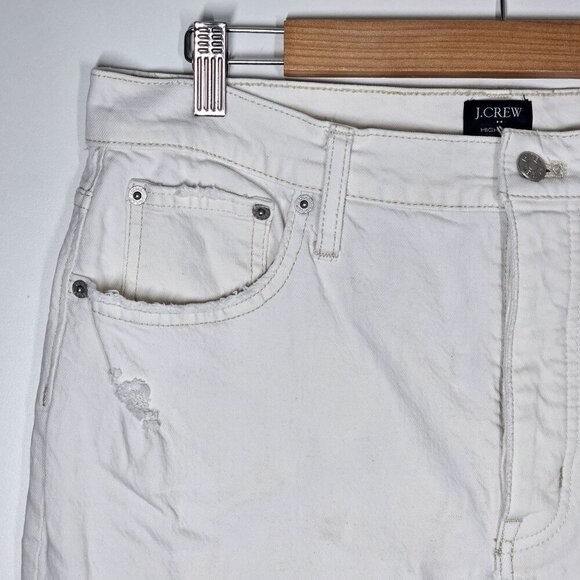 J.Crew Womens High-Rise Straight Jeans Premium Edition Re-Imagined White Size 31 - Picture 4 of 16